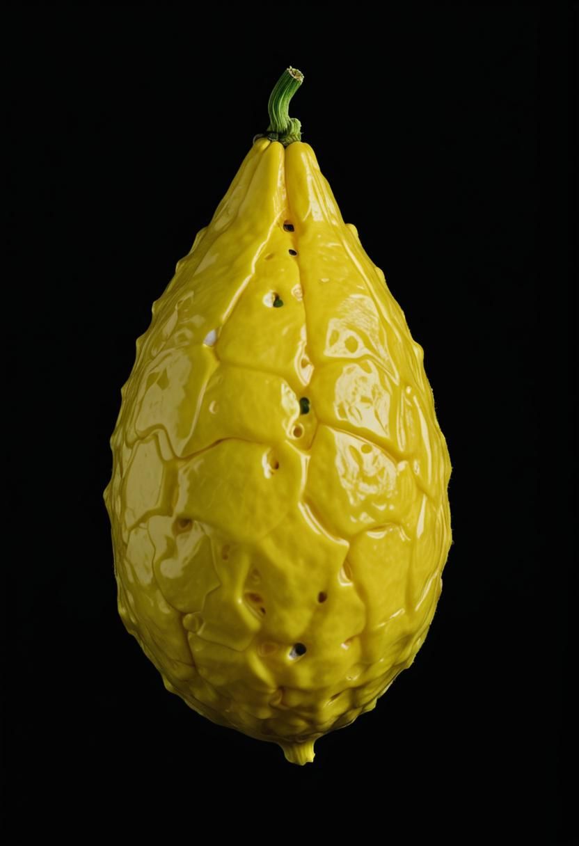 Etrog Still Life with Linen and Silver Vessel