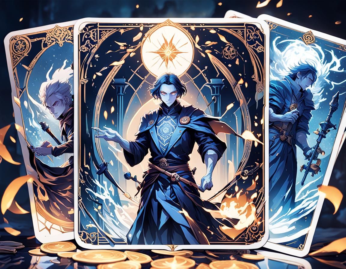 Arcana Tarot Cards in Comic Book Style