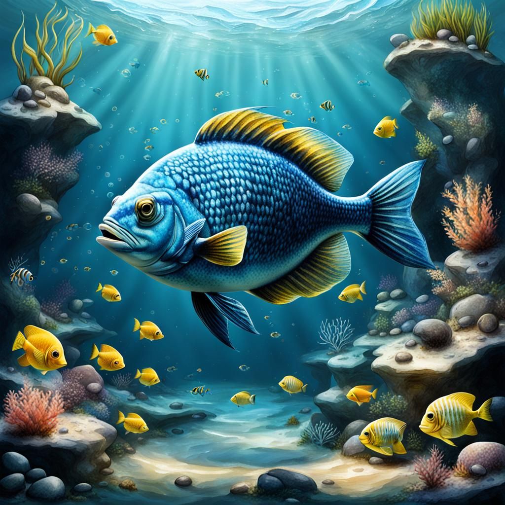 Poisson d'Avril: A Whimsical AI Art Interpretation