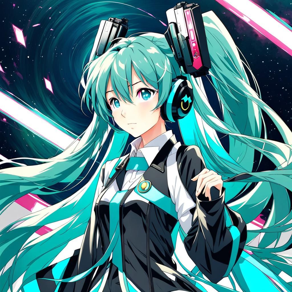 Hatsune Miku Anime Key Visual Art
