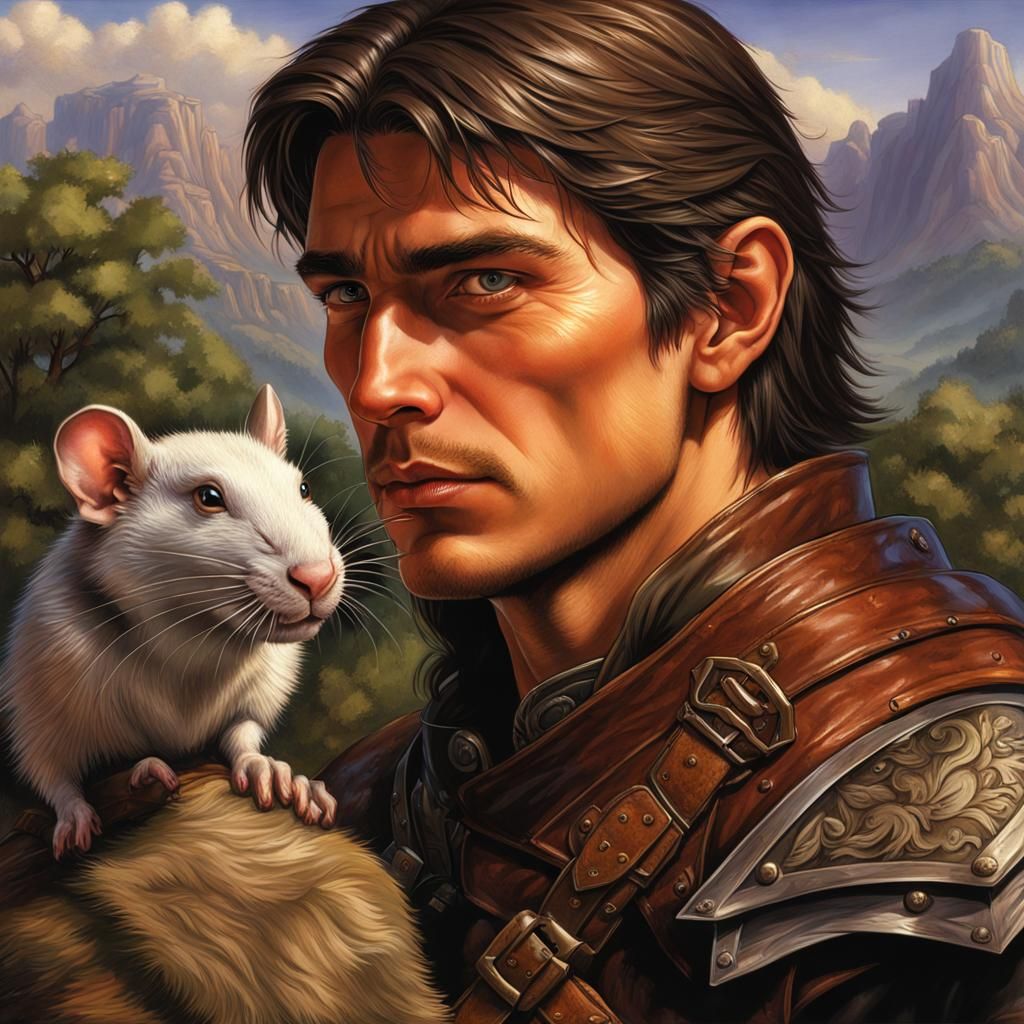 Fantasy Ranger Portrait in Hyperrealistic Style