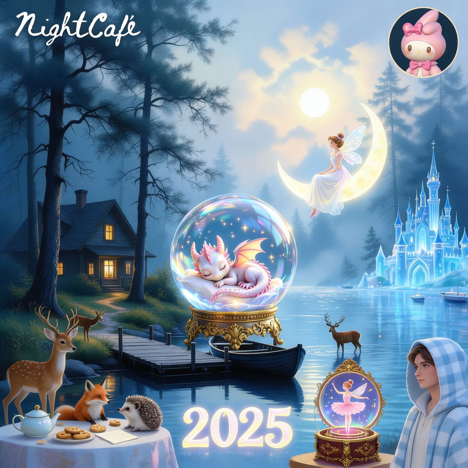 AI Collage: 2025 Highlights with Logo and Avatar