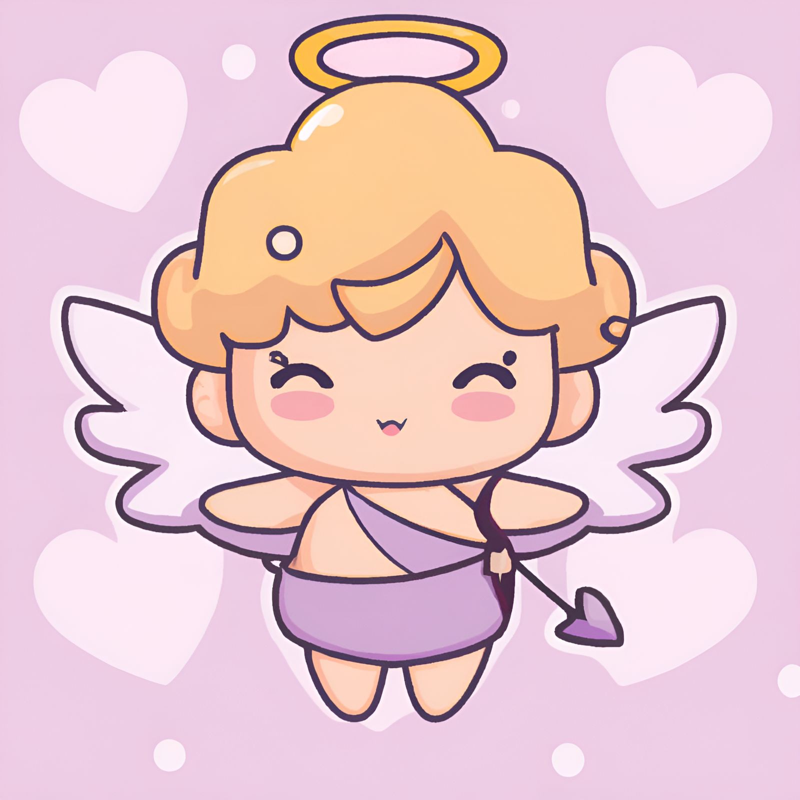 Cute Pastel Kawaii Cupid Boy