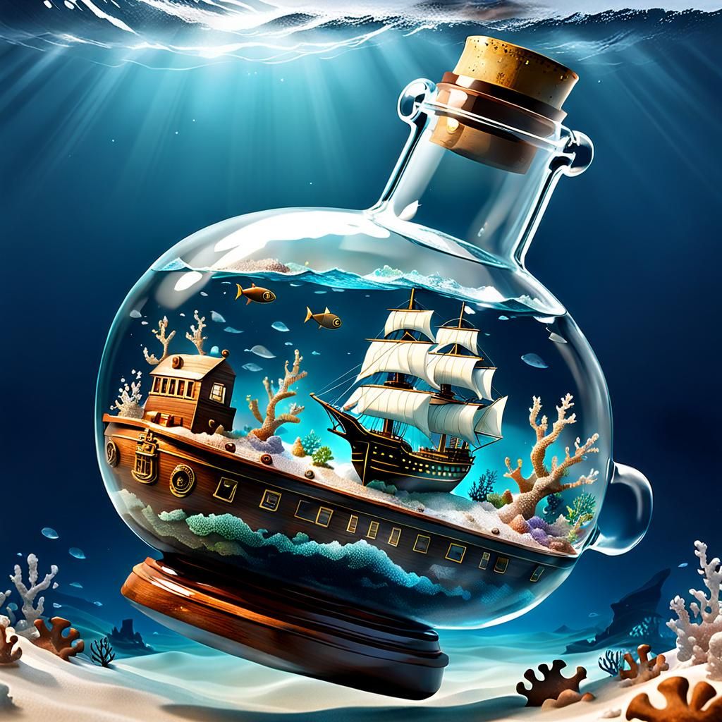 Ship in a Bottle on a Ship