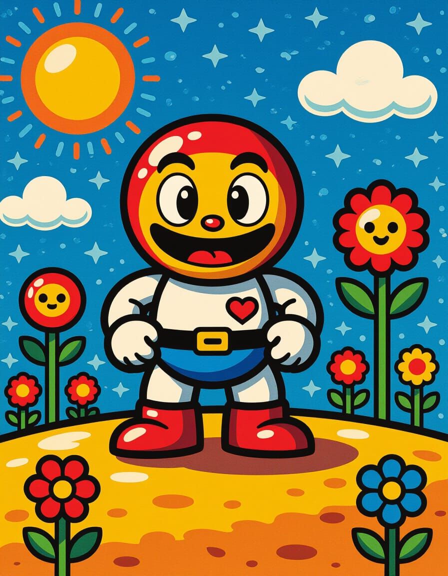 Dig Dug in the Style of Renoir