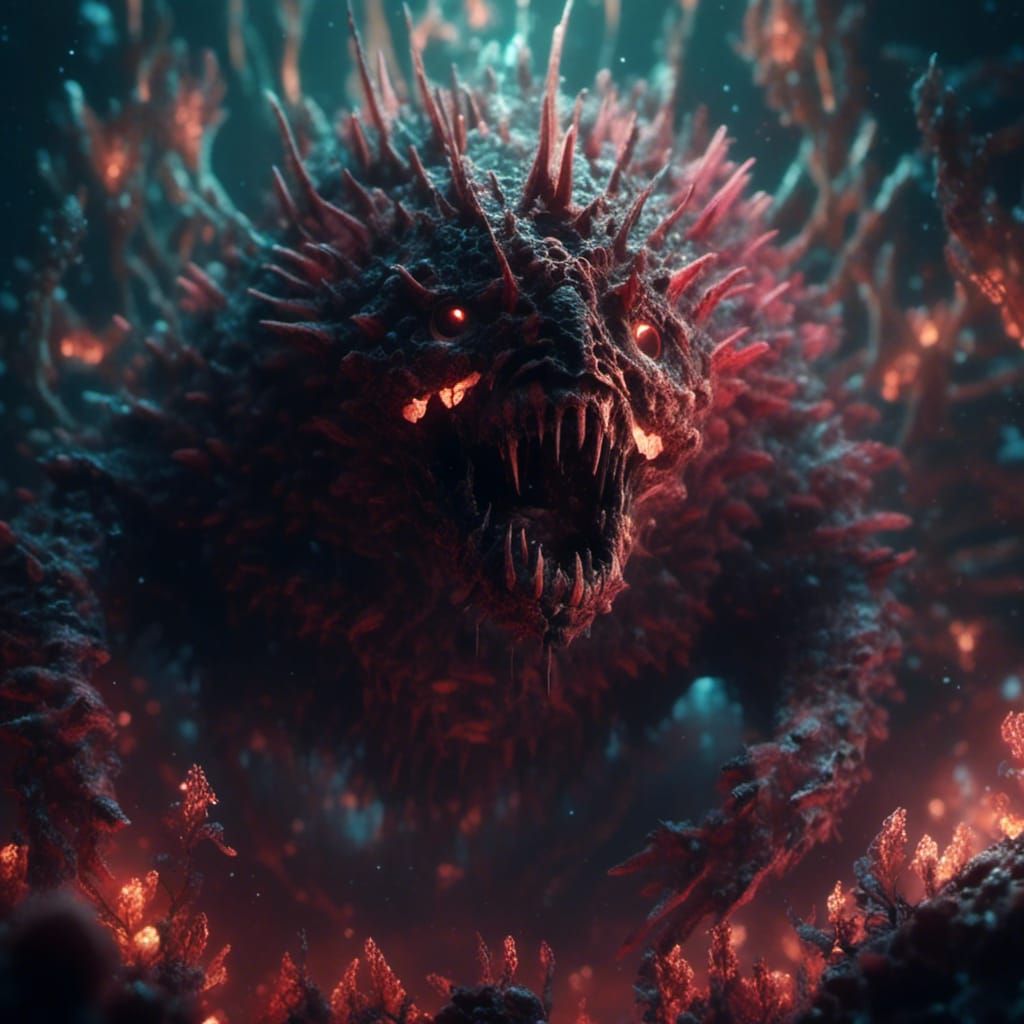 Surreal Jumping Bear from a Fly's Perspective