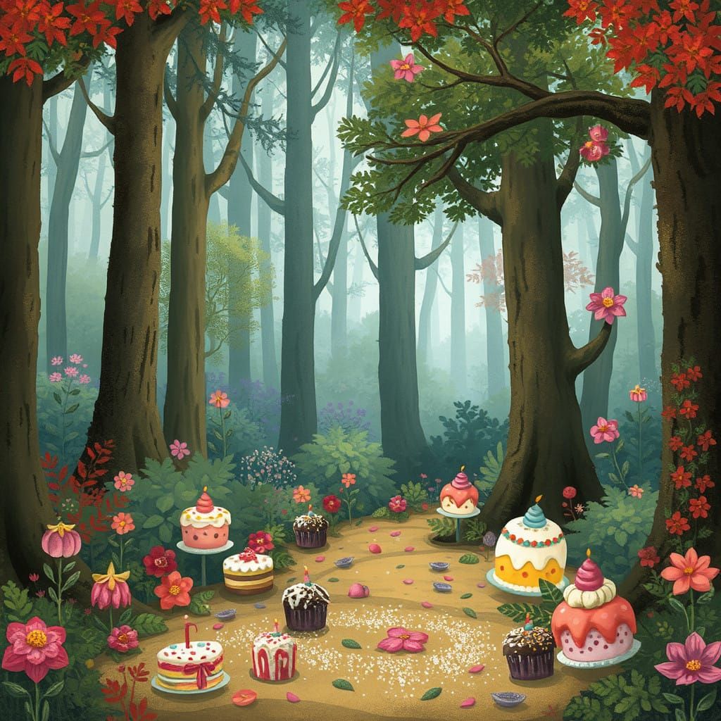 Whimsical Forest Awakens with Magical Bakery Explosion