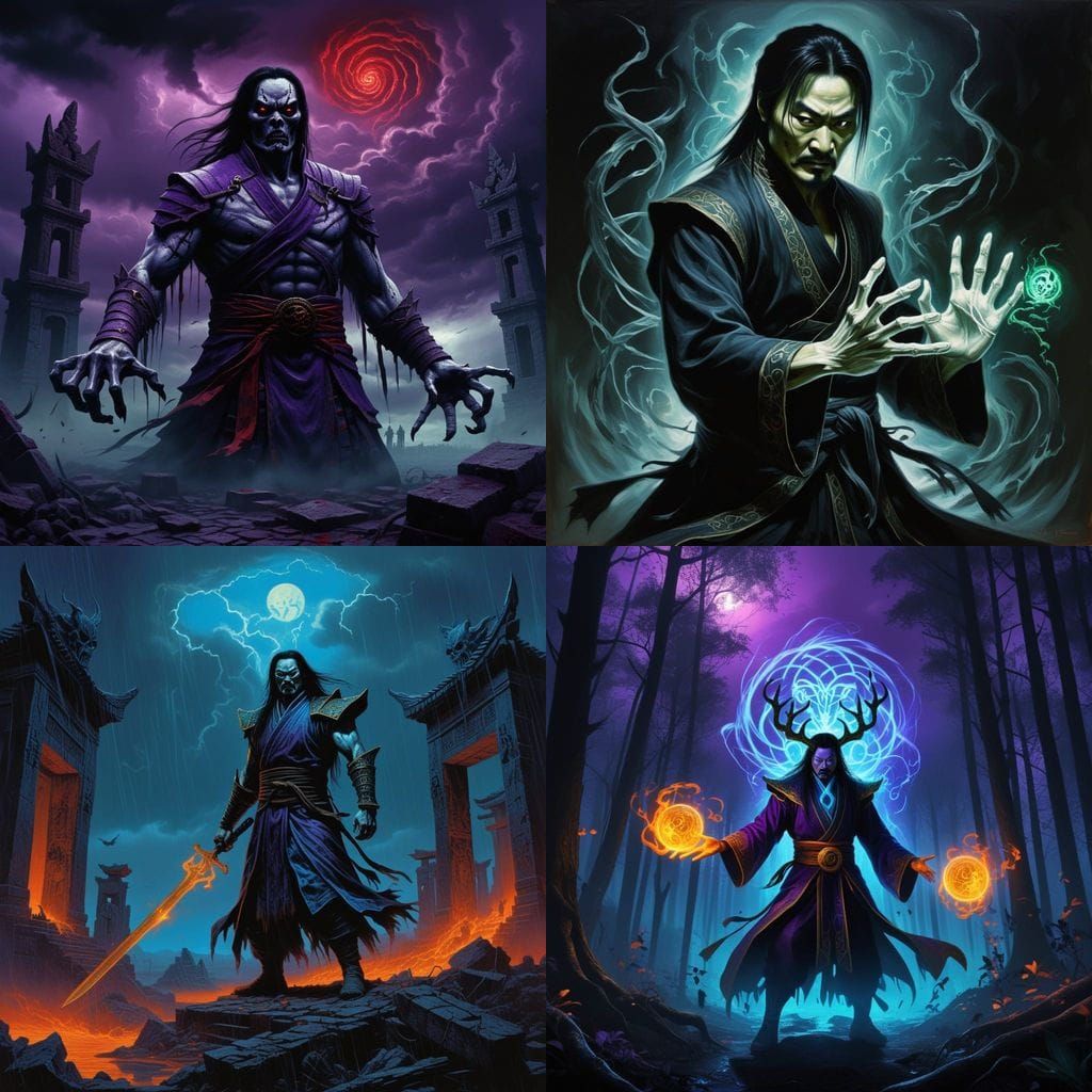 Shang Tsung Steals Souls in Ominous Twilight Horror