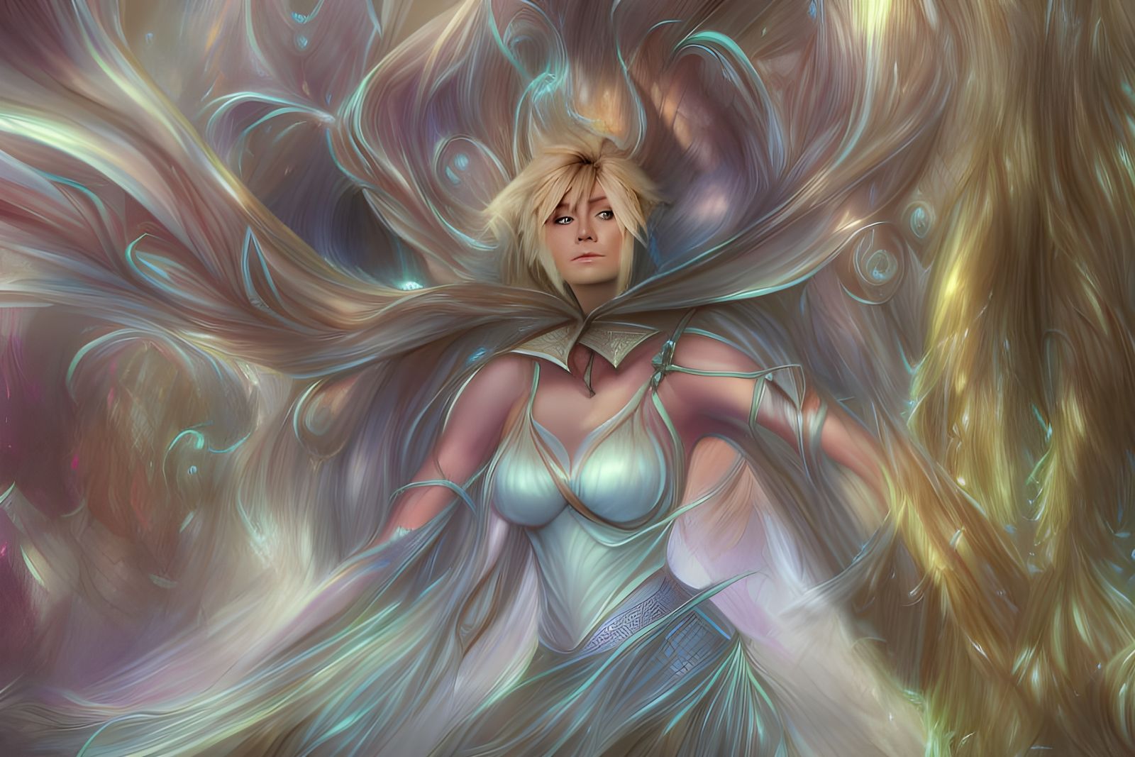 Sensual Portrait in Hyperdetailed Digital Art Style