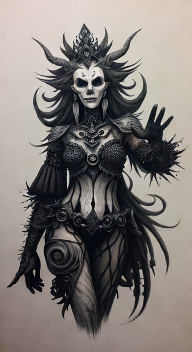 Contrasting Concepts in Charcoal Drawing