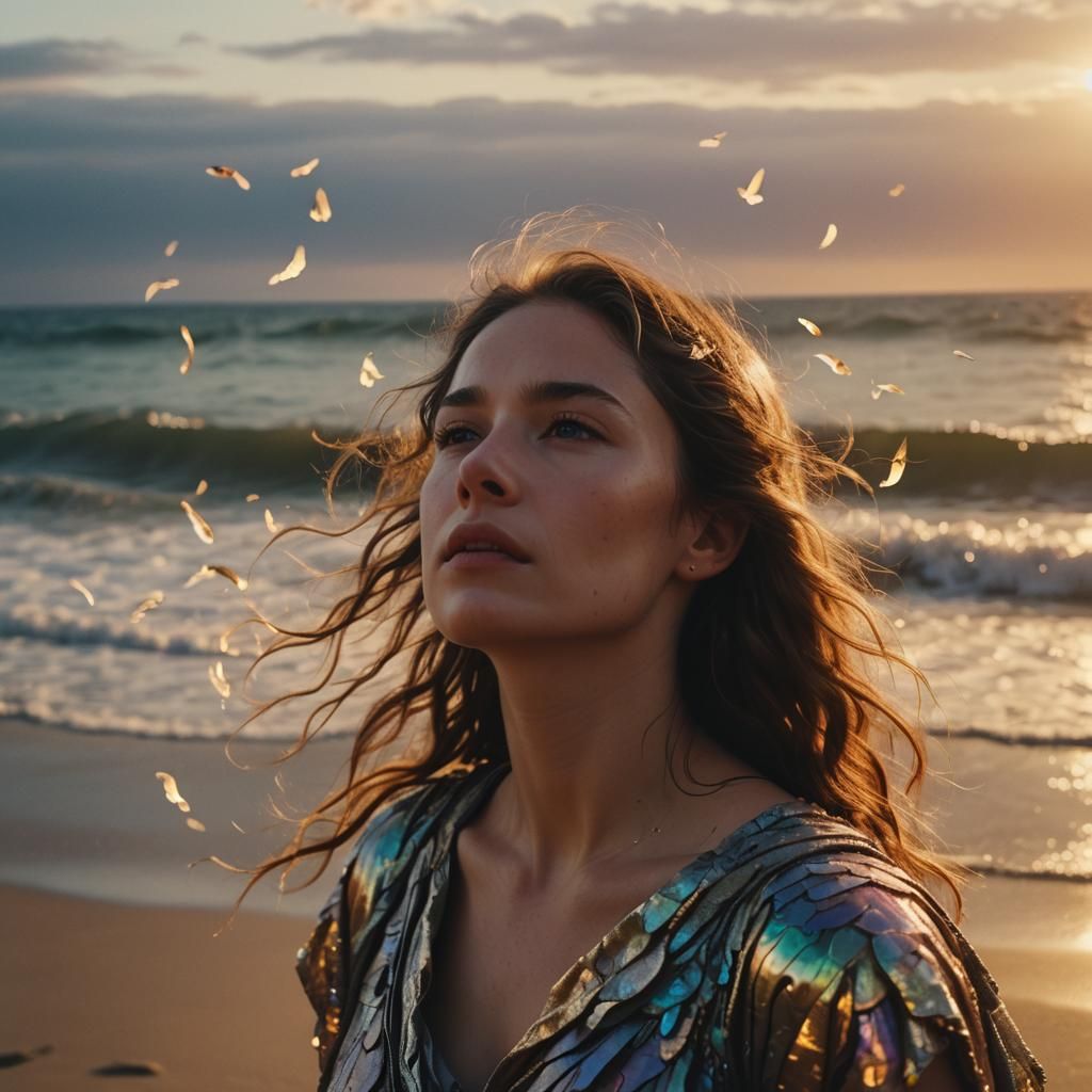 Ra's Dream: Valkyries on Iridescent Sunset Beach