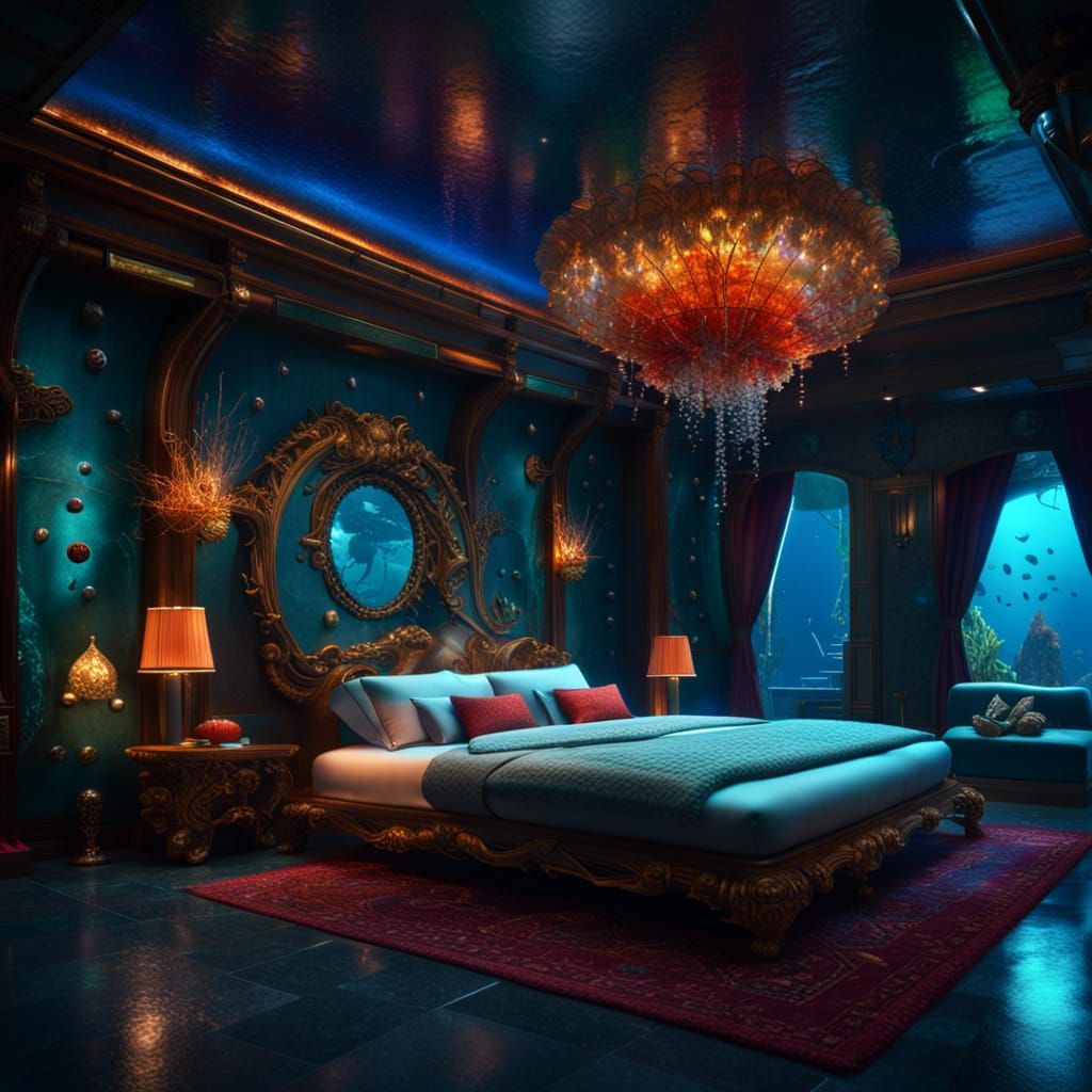 Underwater bedroom