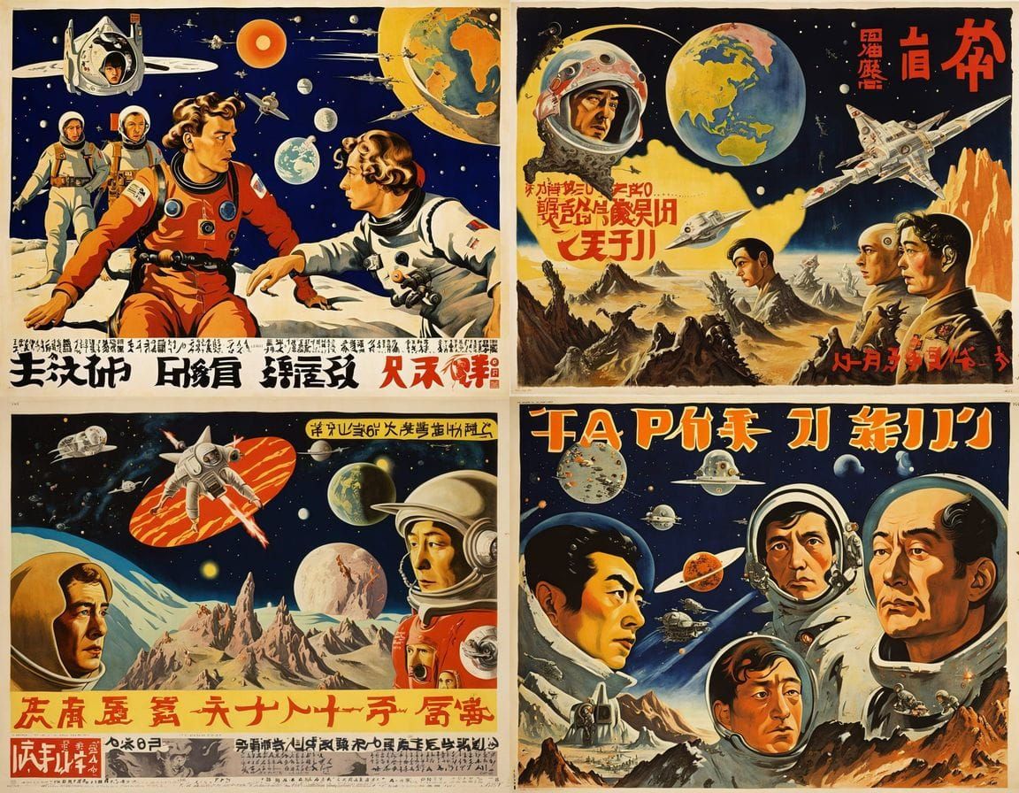Astronaut Meets Alien Horde in Retrofuturistic Japanese Movi...