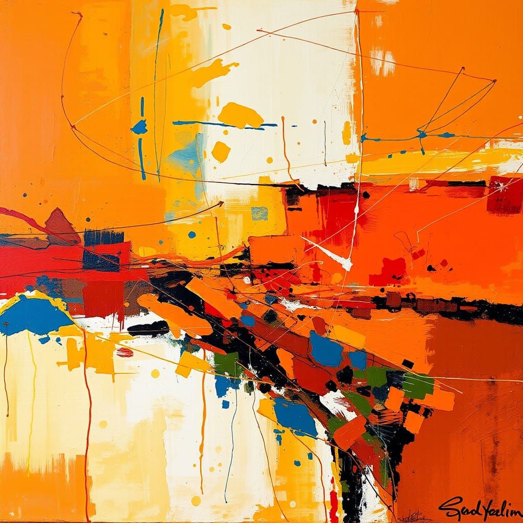 Expressive Earth-Toned Odyssey