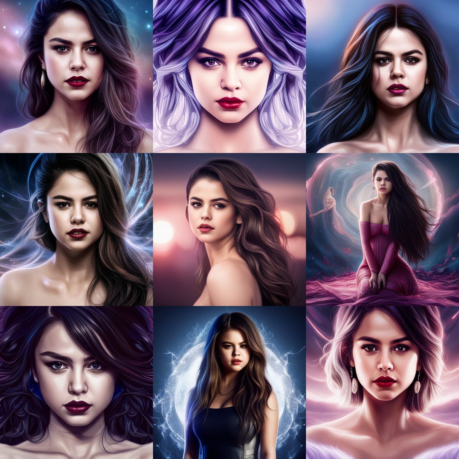 Selena Gomez Multiverse: Hyperrealistic Cinematic Compositio...