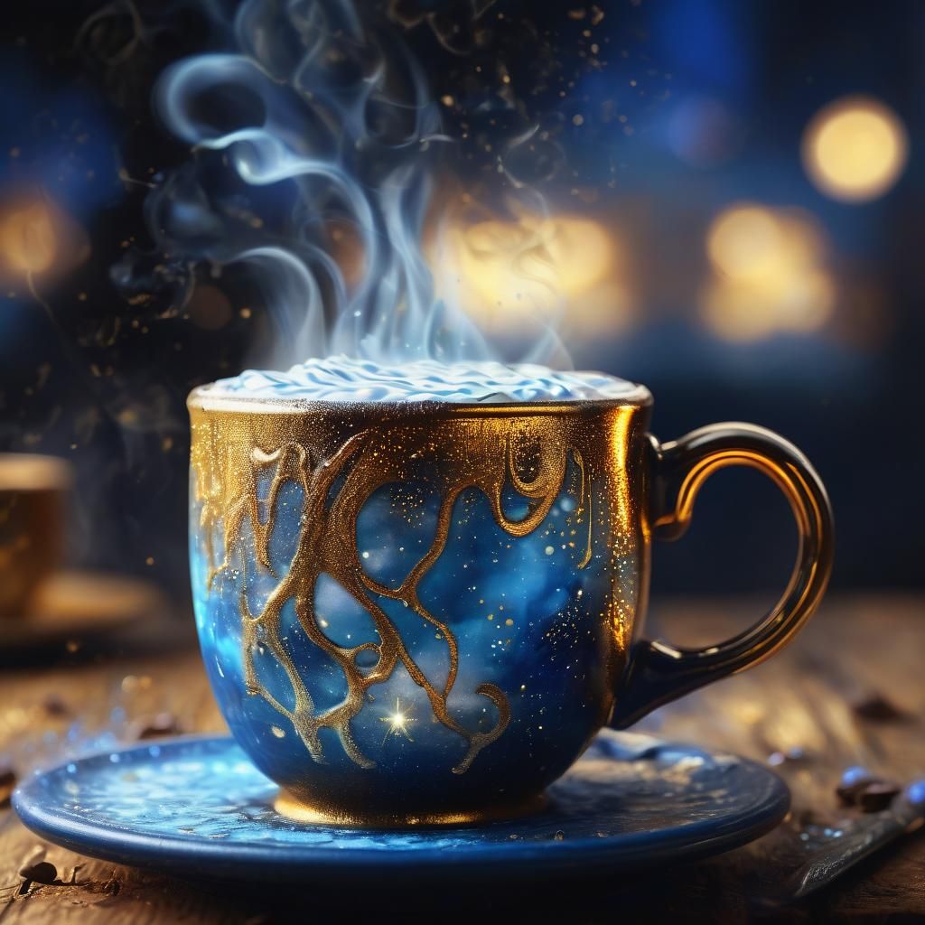 Magical Mocha: Digital Painting with Vibrant Details