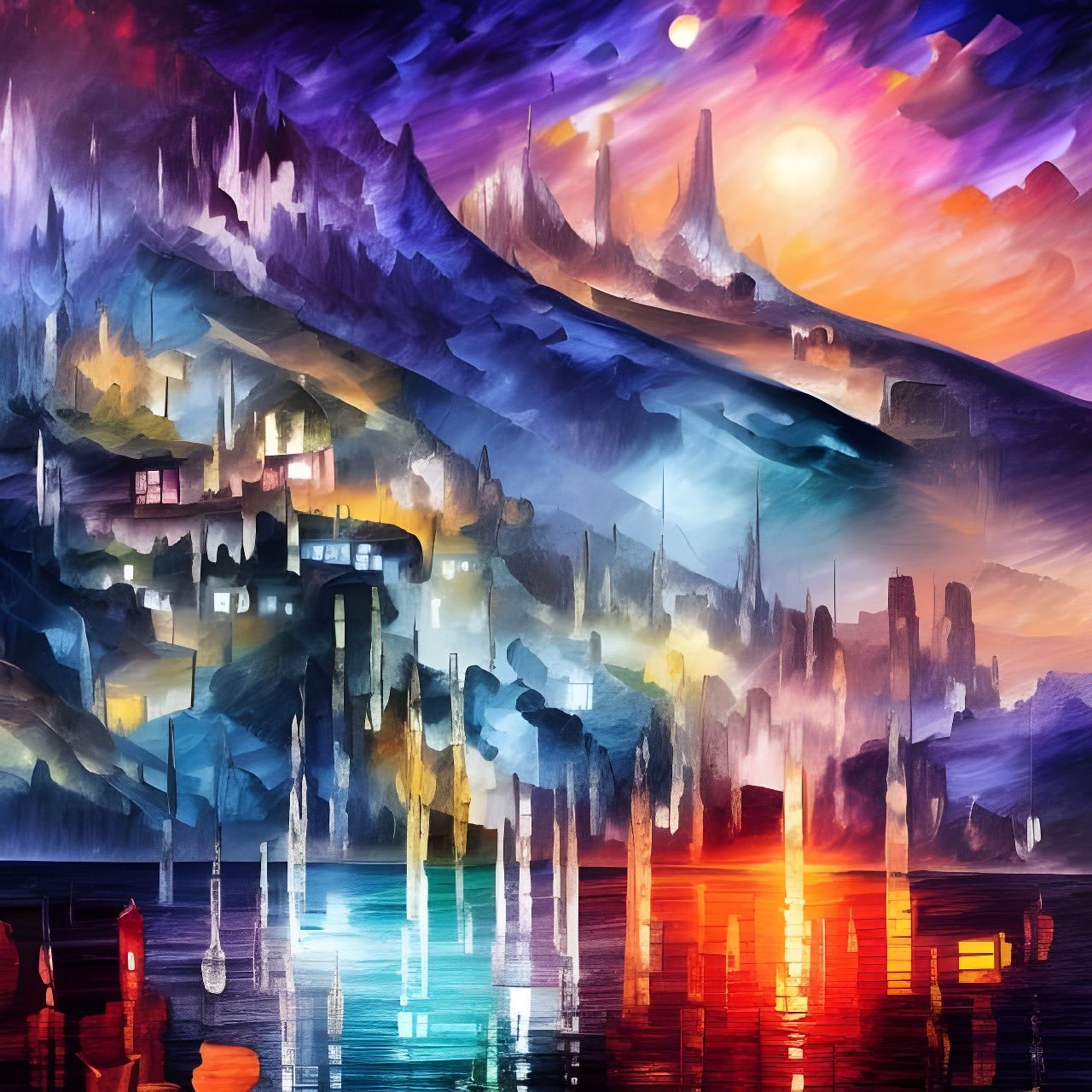 Crayon drawing - wax crayons