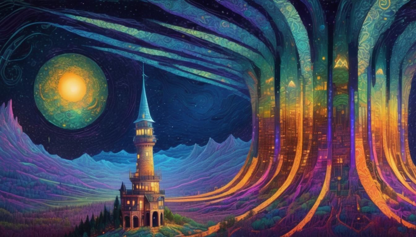 Surreal Tower at the End of Time