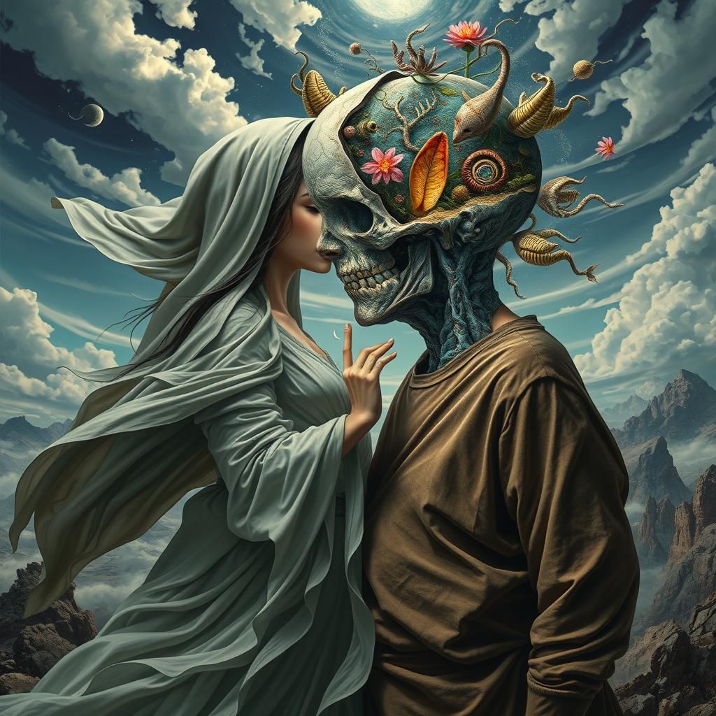 Symbiotic Dance in a Mystical Mindscape