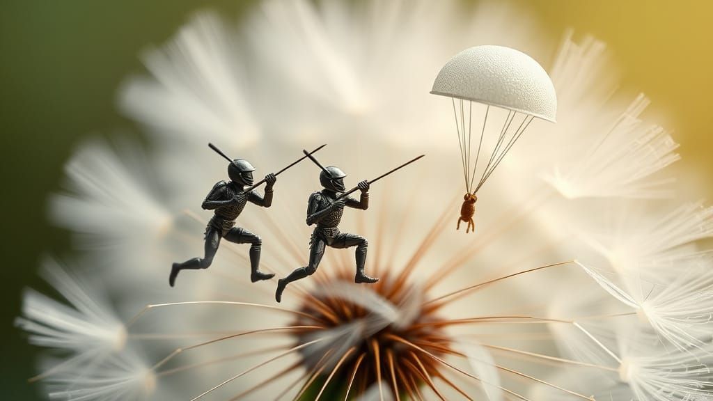 Dandelion Seed Head Macro Photograph
