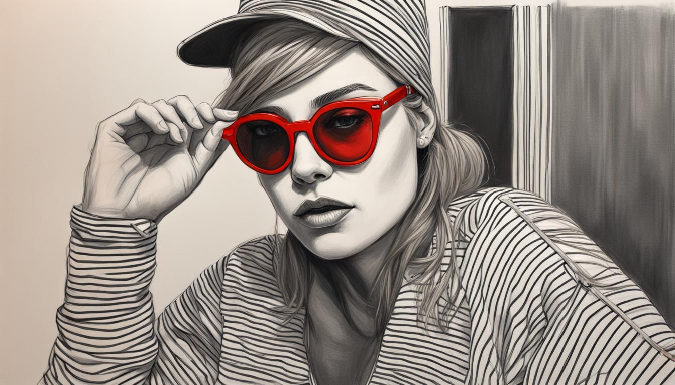 Dandy in Striped Shirt: Pop Art Illustration