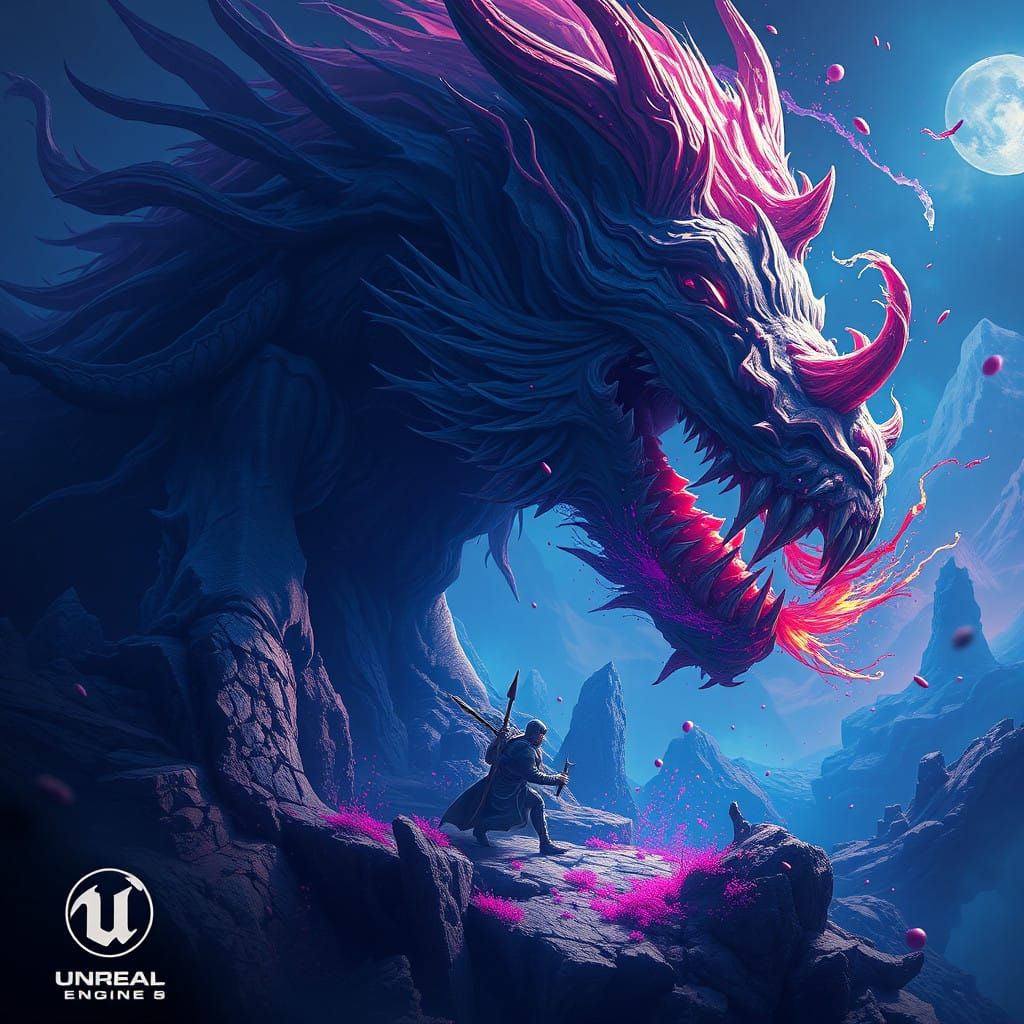 Fantastical Canine Concept Art in Deep Color