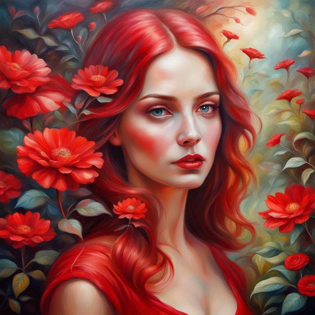 Dreamlike Portrait in Magical Realism Style