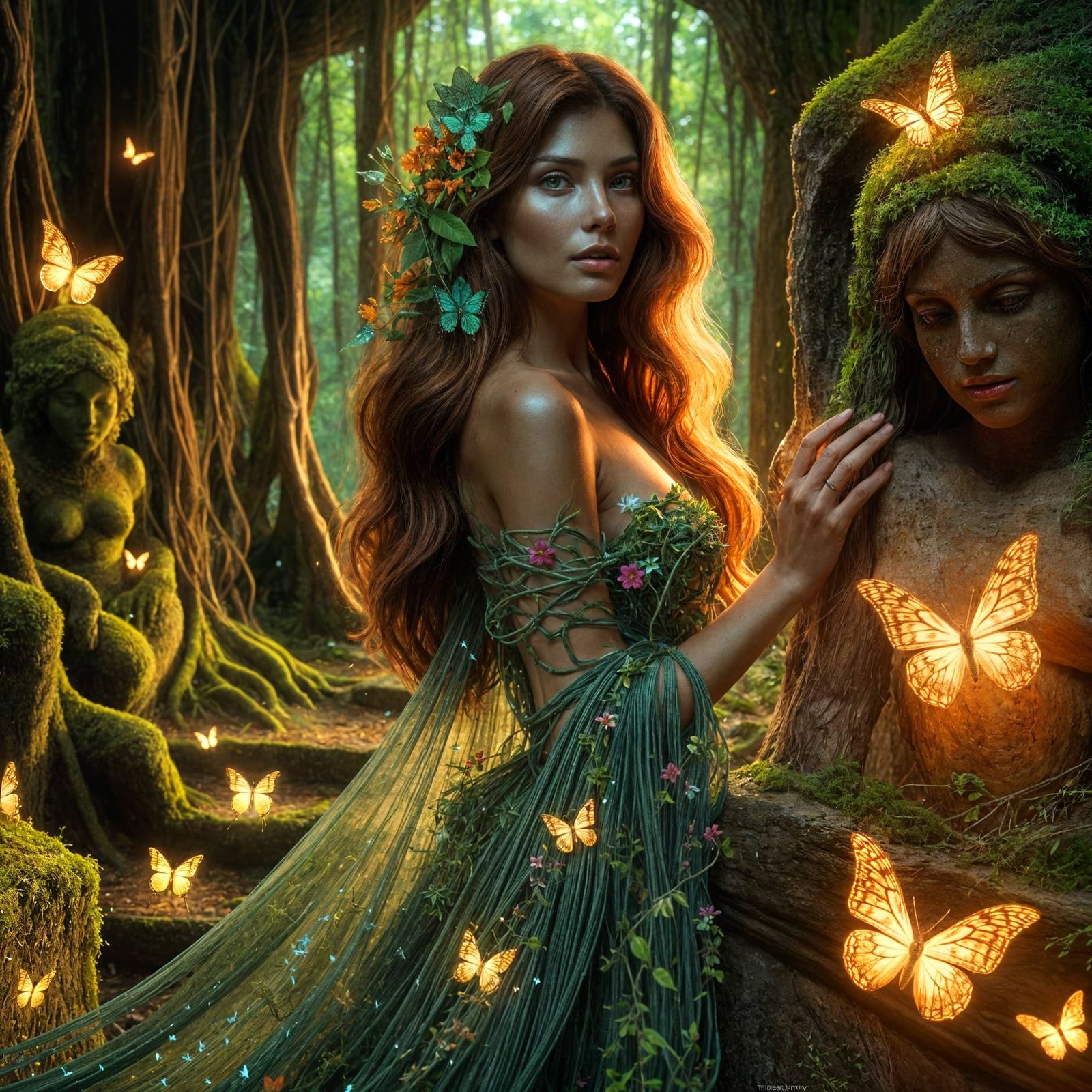 Bioluminescent Beauty in Secret Butterfly Grove