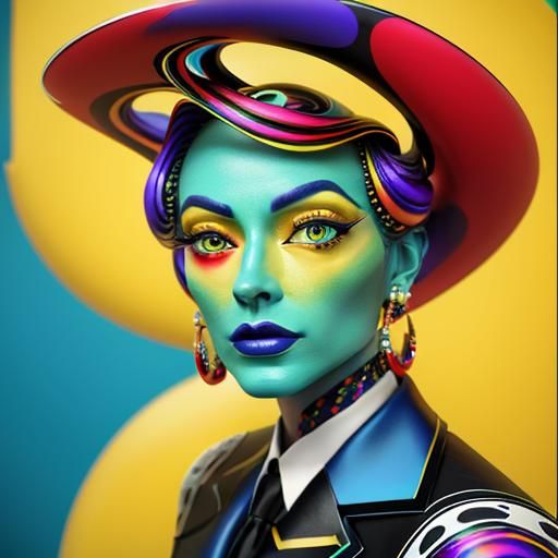 Psychedelic Surrealism: Vivid 3D CGI Art