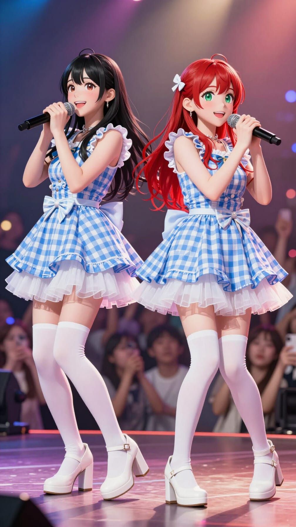 J-Pop Idols Performing Live with Cinematic Lighting