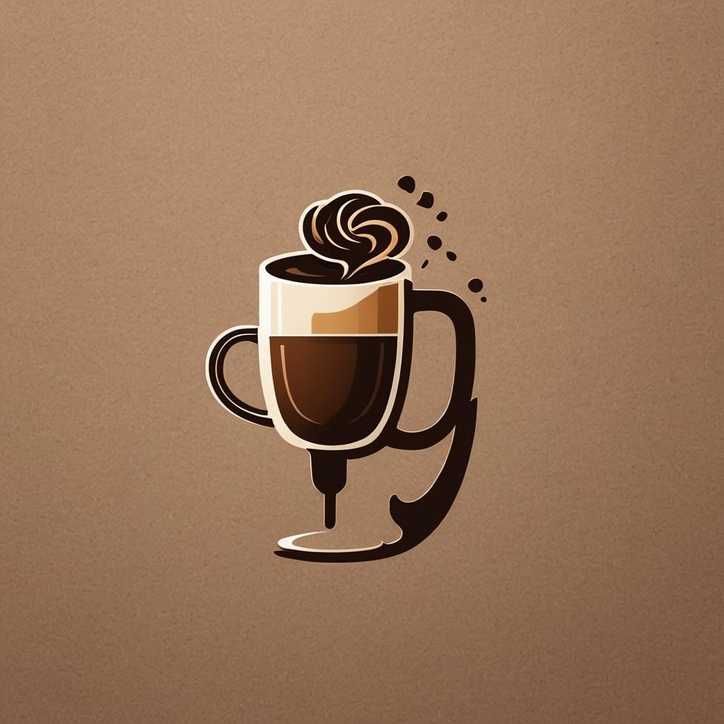 Stylish Speech Cafe Logo in Anime Style