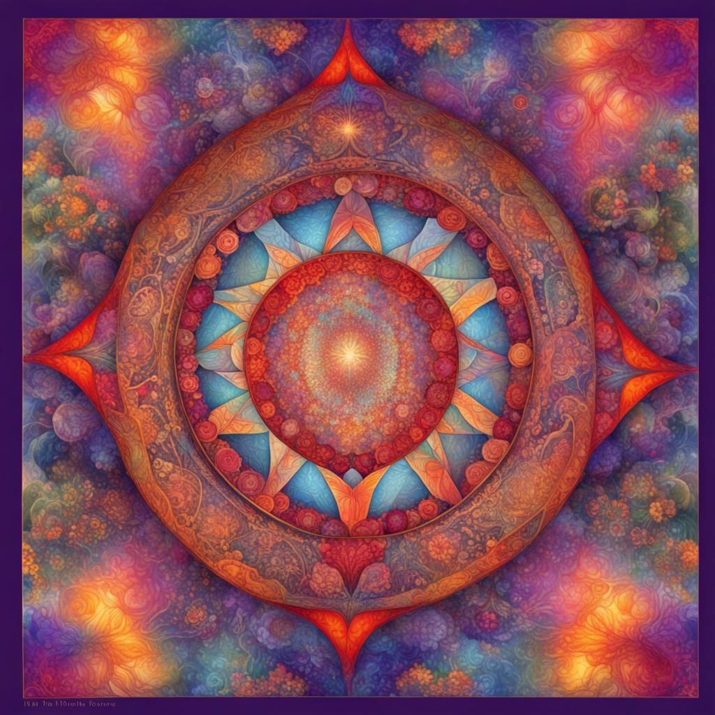 Abstract Kaleidoscope of Love and Human Connection