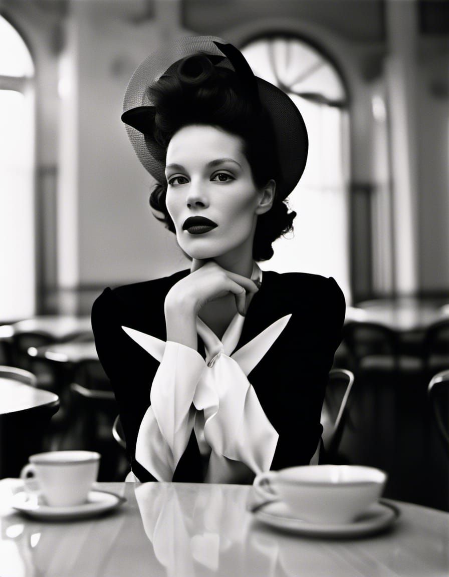 Photorealistic Portrait of Woman in Modern Couture