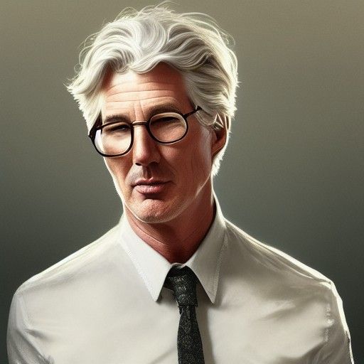 Ideal Man as Kindergarten Teacher: Hyperdetailed Portrait