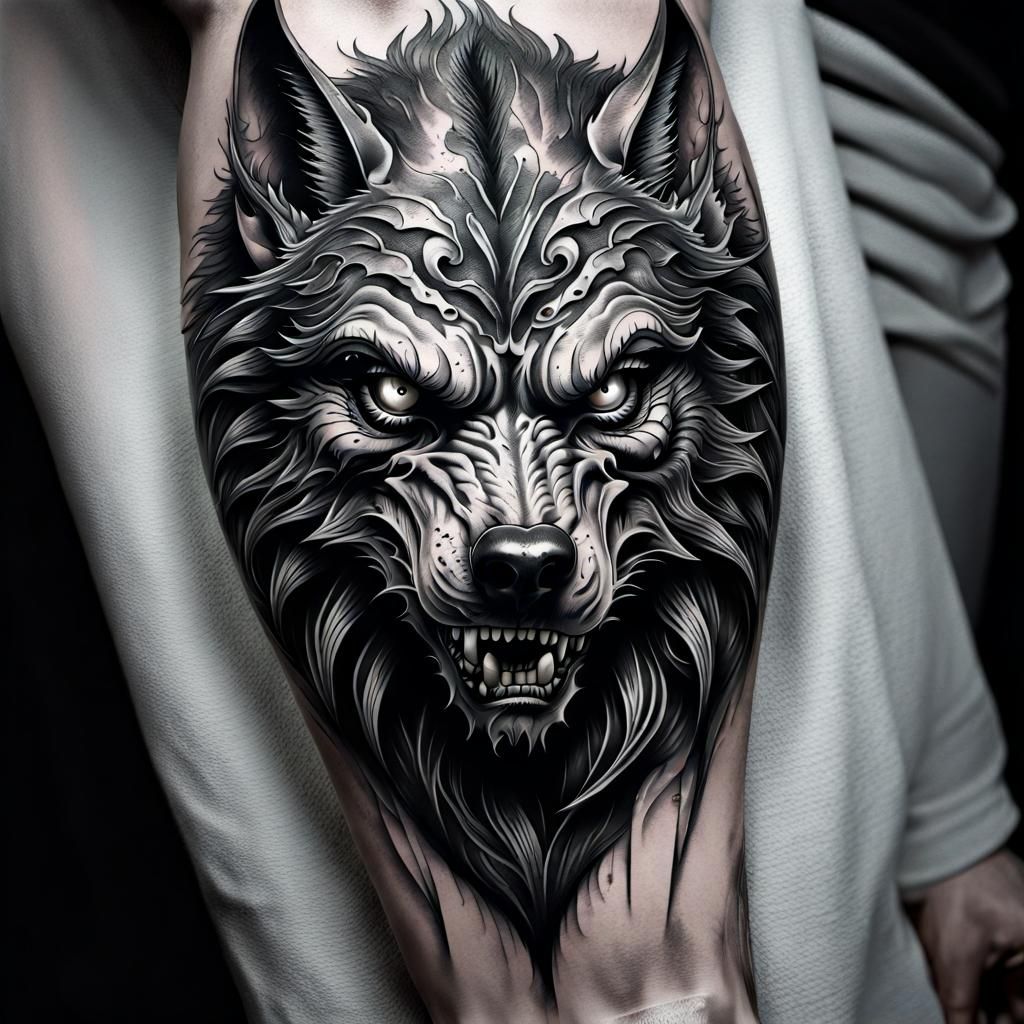 Wolf tattoo