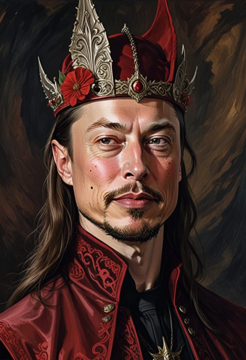 Cyberpunk Portrait of a Futuristic Vlad the Impaler, Inspire...