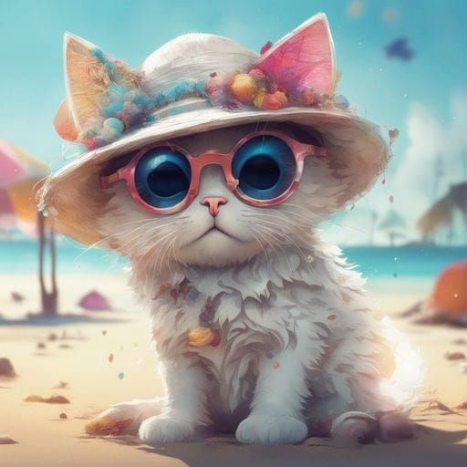 AI-Generated Image of a Perfect Beach Day