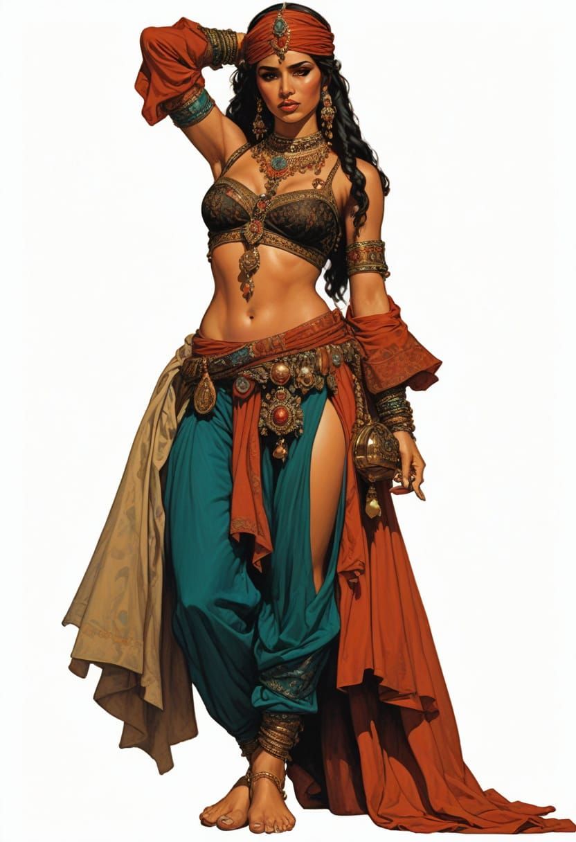 A 16th Century Moroccan Princess in Regal Attire