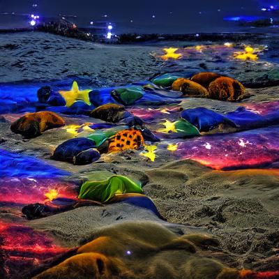 Starry Night Beach Dreamscape