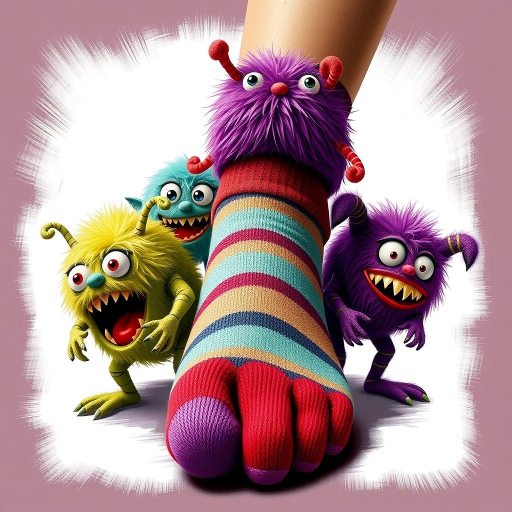Fuzzy Sock Monsters Unleashed