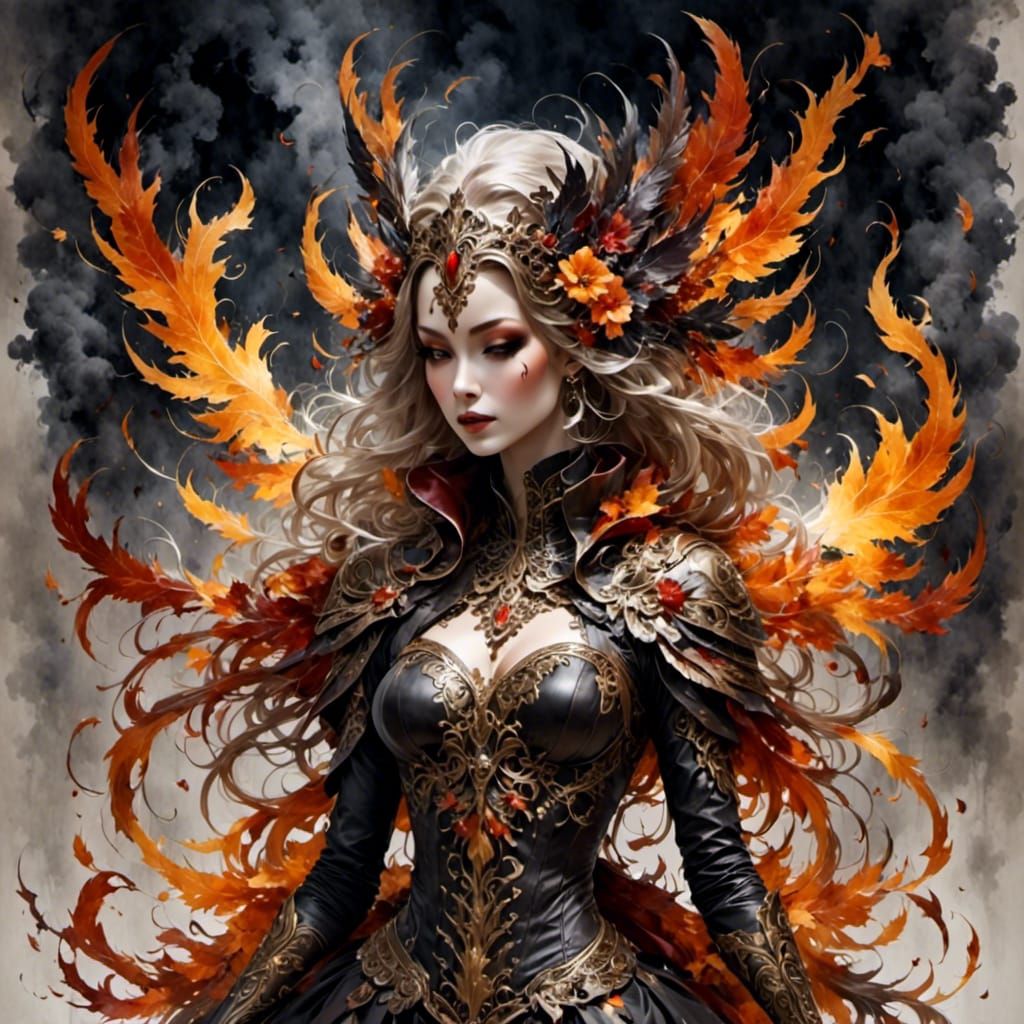 Prismatic Vitality and Chocolate Abstract Design