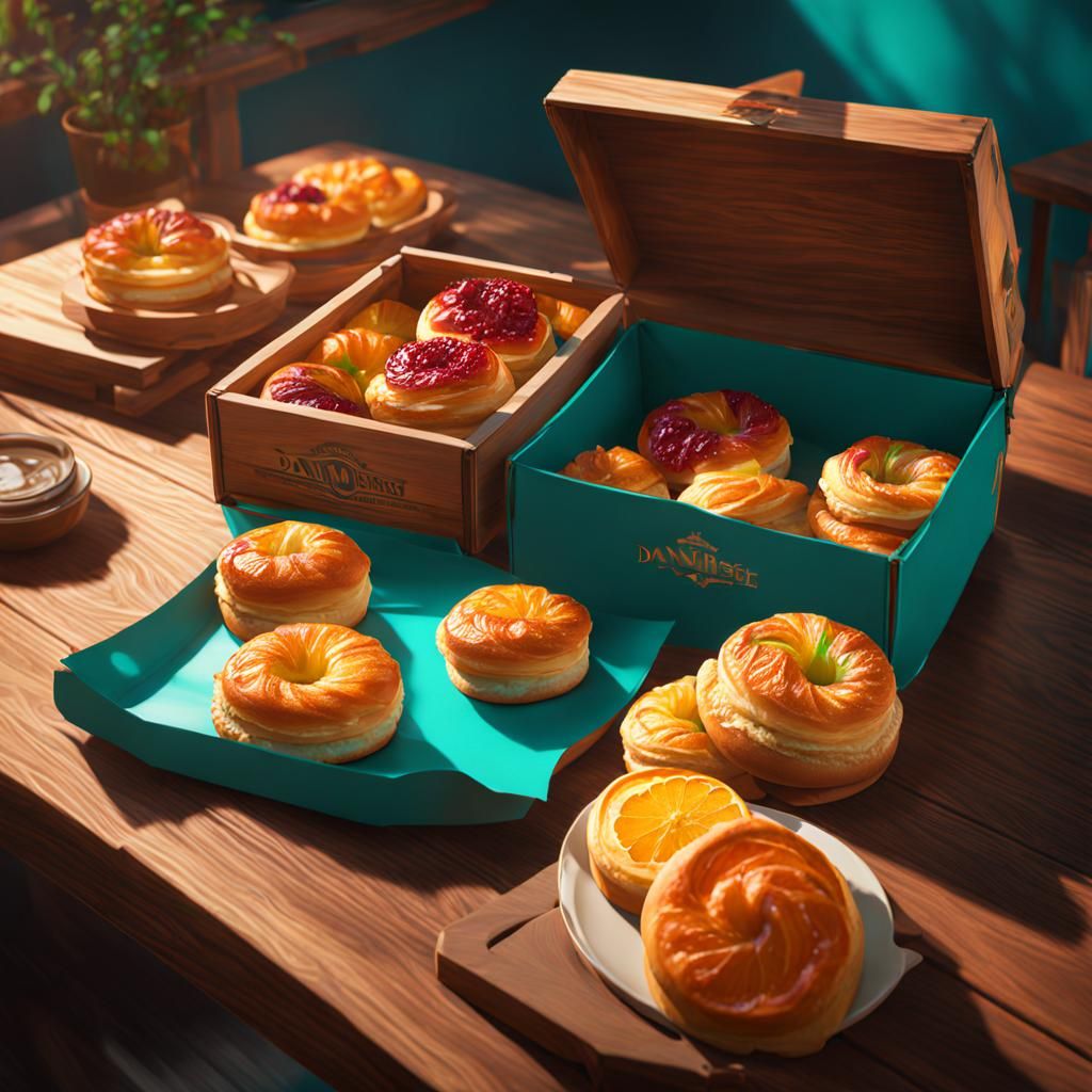 Box of Danishes: Digital Concept Art