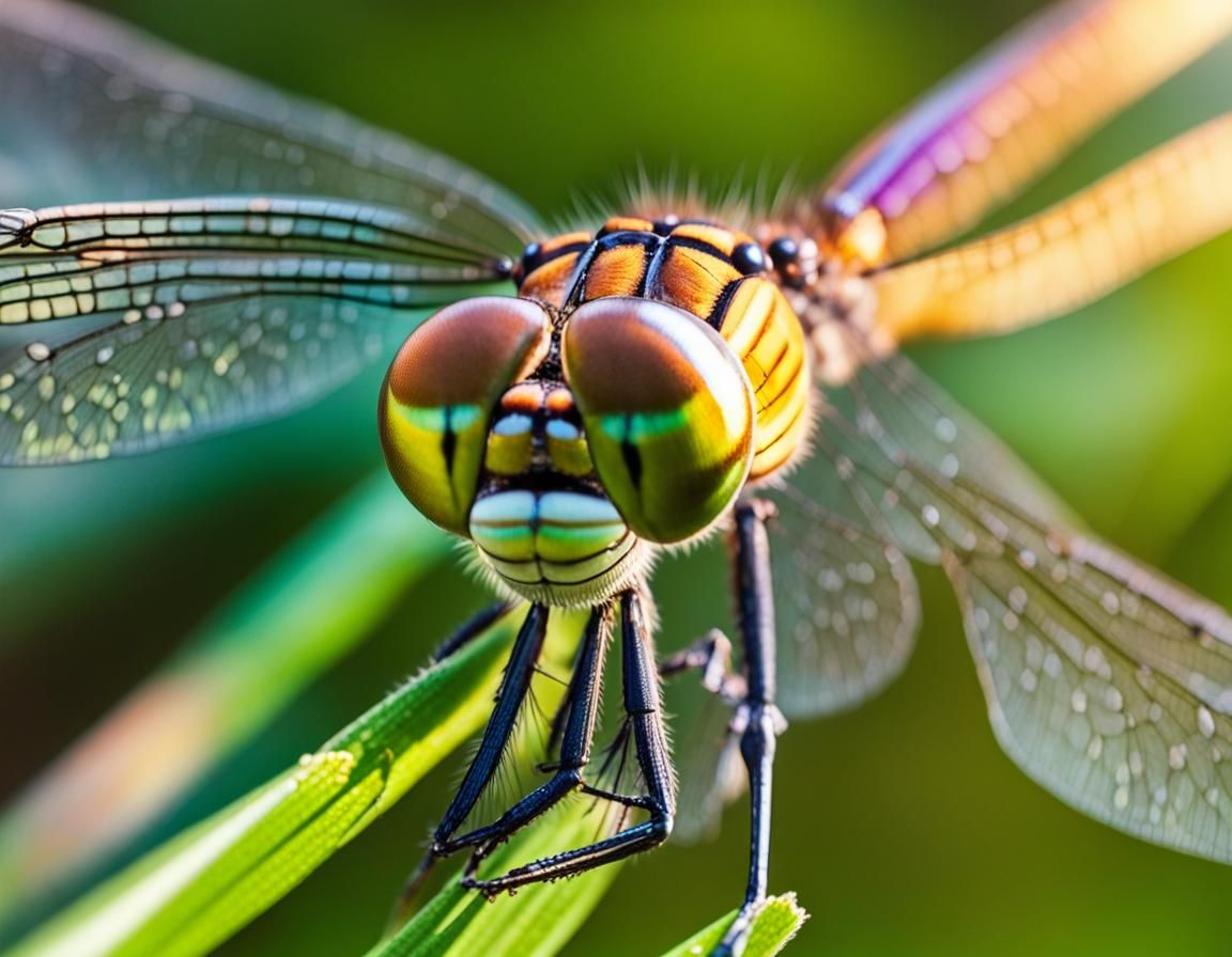 I tried macro imaging of a dragonfly but it's really anatomically not correct, so I did not submit the image.