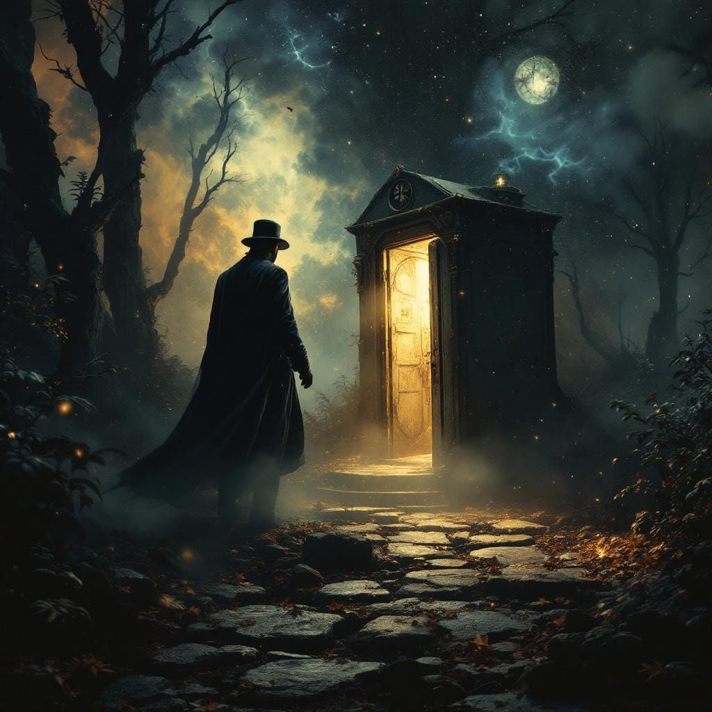 Time Traveler Emerges From Time Machine