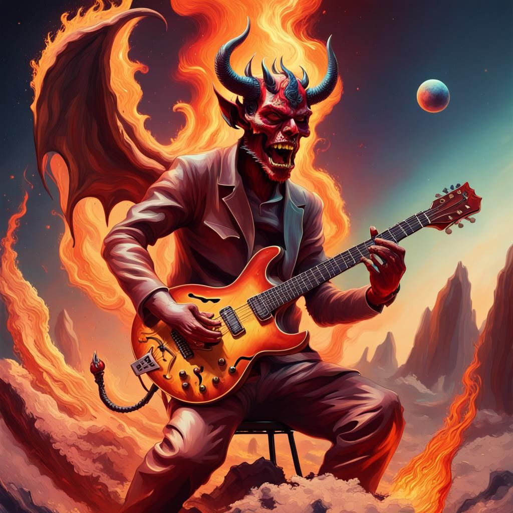 The Devil's Guitar Solo on a Flaming Planet