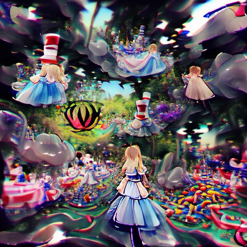 AI Interpretation of Wonderland