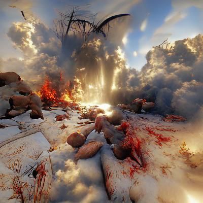 Heaven and Hell Collide: A Surreal Landscape