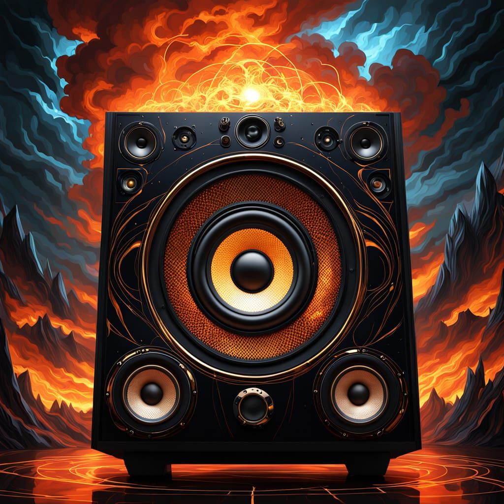 Heavenly and Hellish Music Speaker with Mystical Smoke