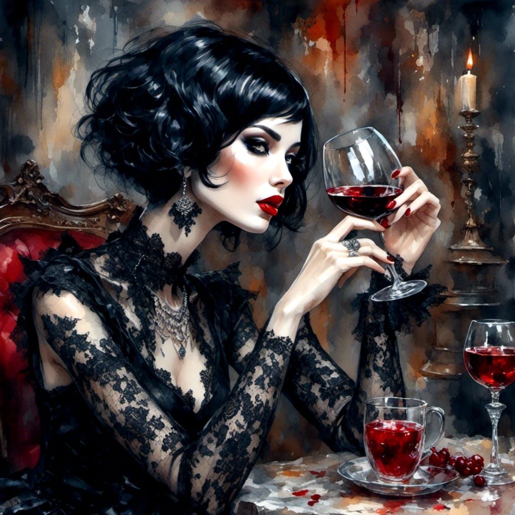 <lora:NicePainting:1.0> <lora:GothicStyle:1.0>