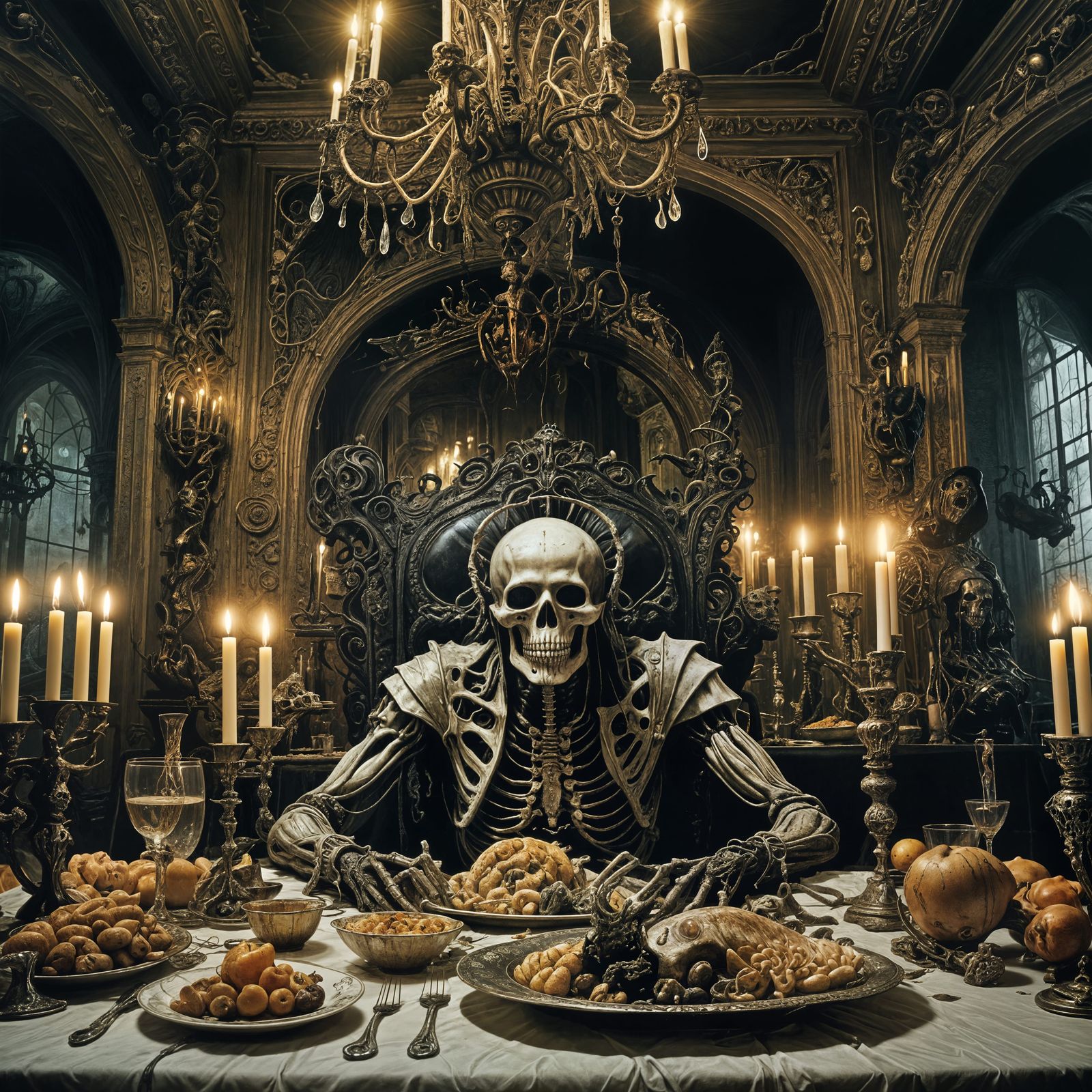 Surreal Dark Delicacy in Giger Style